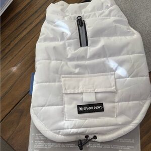 Spark Paws WarmShield Water-Resistant Jacket. Tech-wear inspired parka.